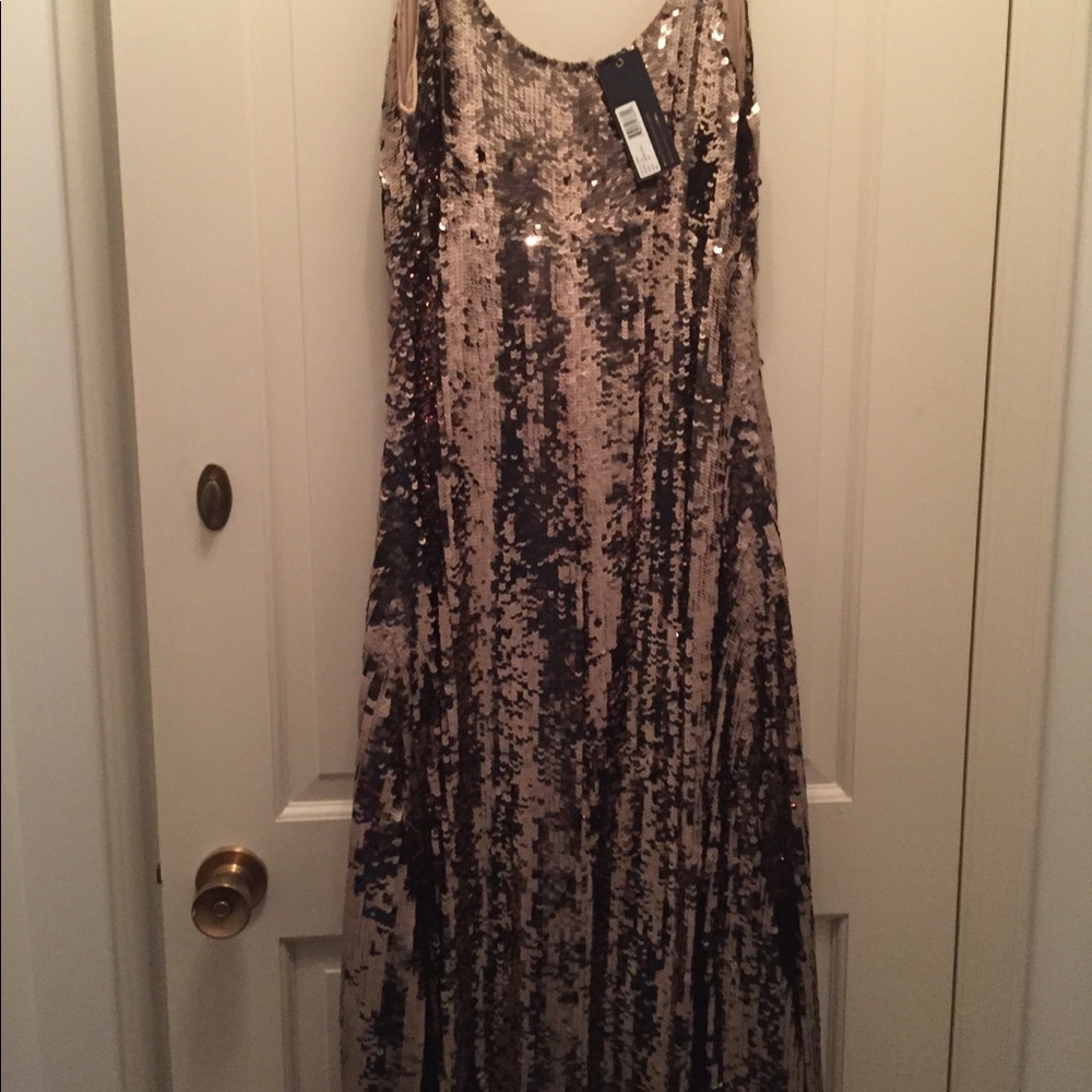 Smoked Gold Sequin Dress